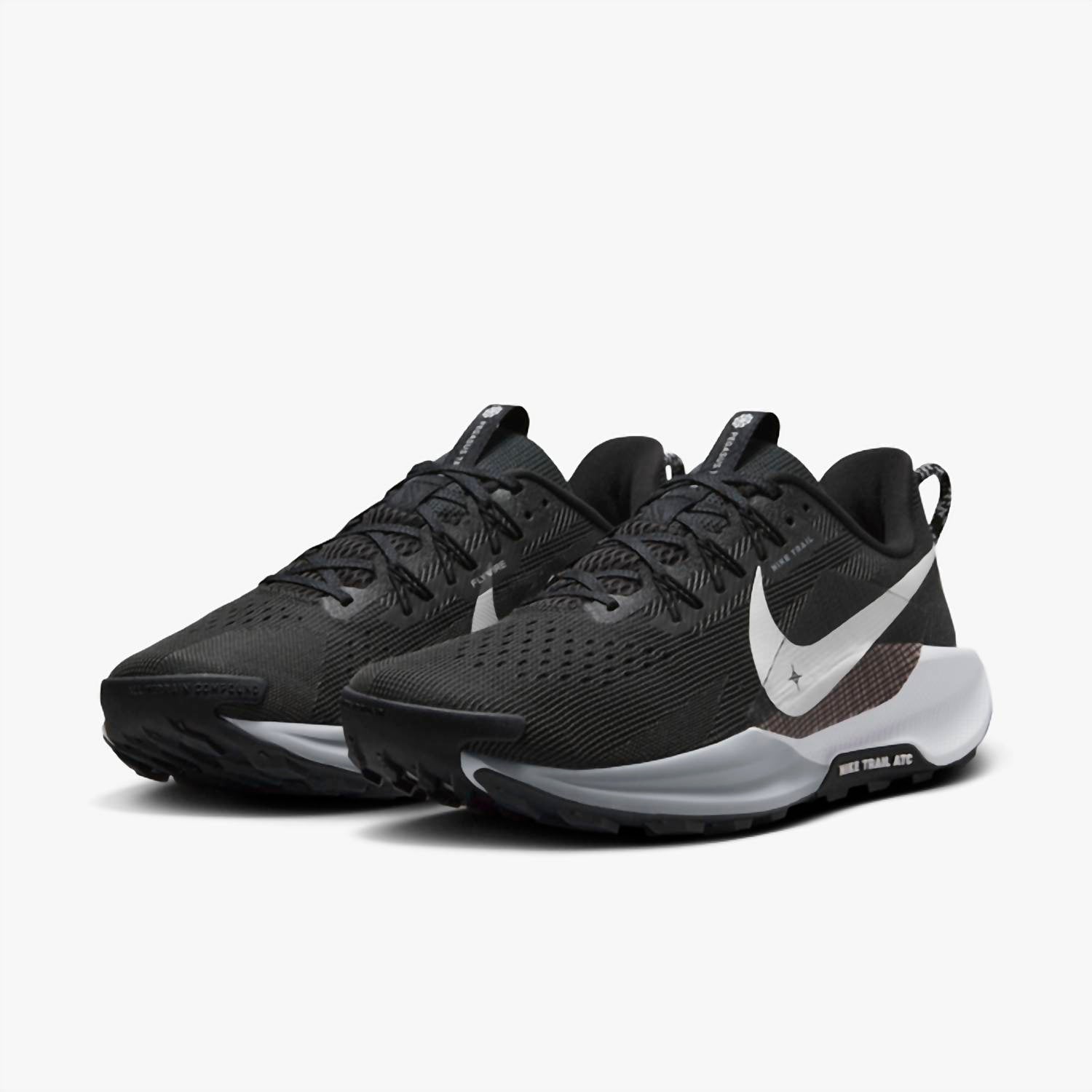 Men's Pegasus Trail 5 Shoes In Black/anthracite/wolf Grey/white