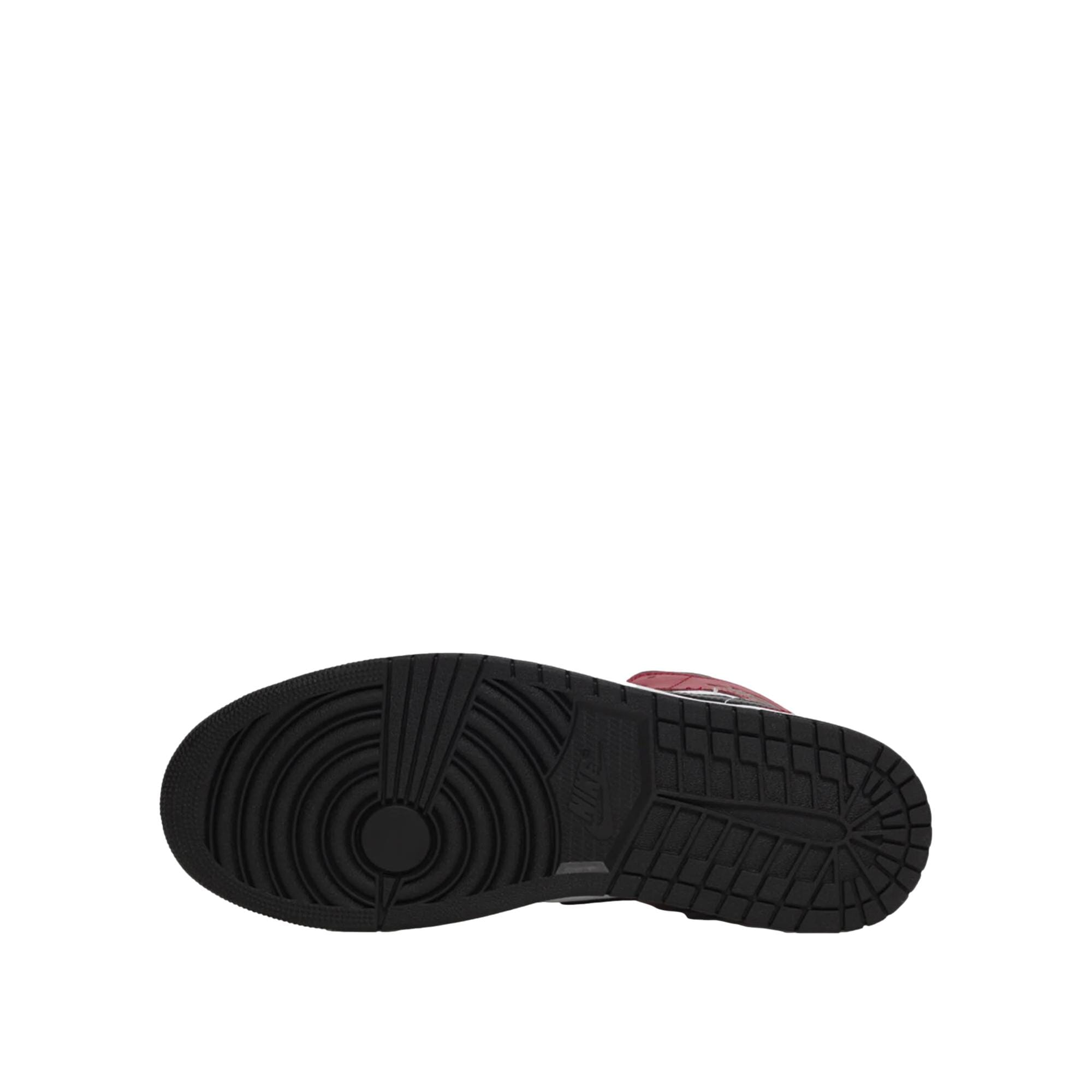 Nike Air Jordan 1 Mid Black / Black - Gym Red  554724-069 Men's