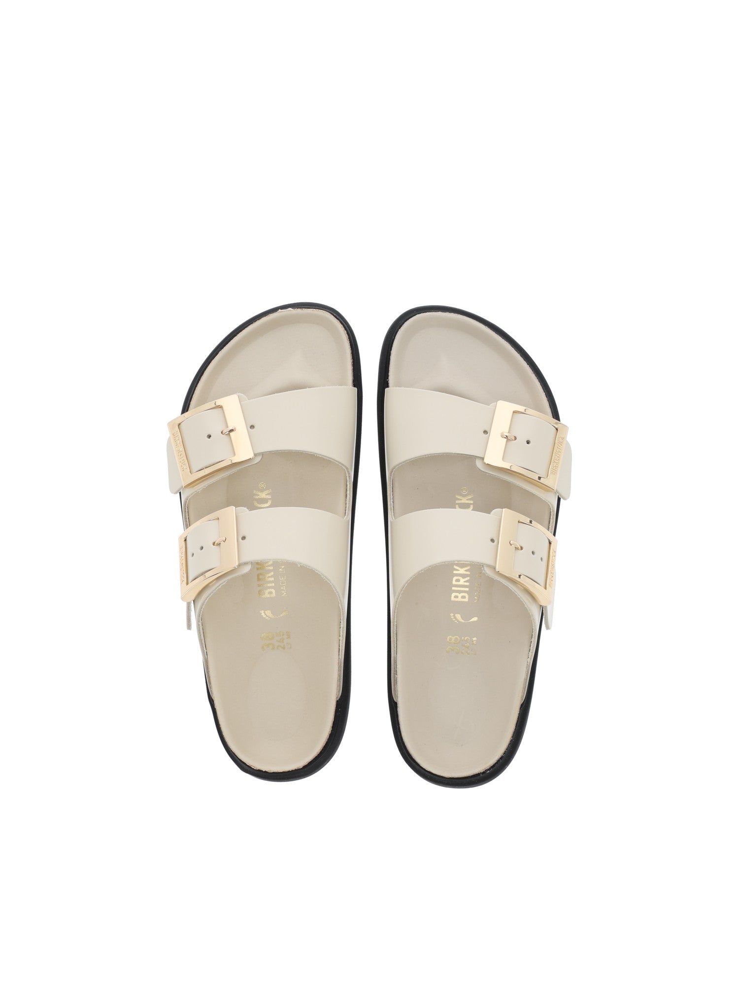 Ecru Arizona Natural Leather Slide Sandal