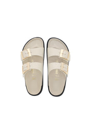 Ecru Arizona Natural Leather Slide Sandal