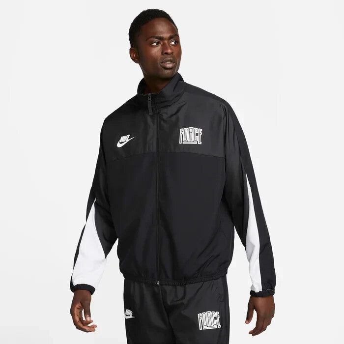 Men's Nike Starting 5 Basketball Jacket Black Long Sleeve Relaxed Fit SRT218