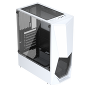 1st Player DK-3 ATX/Micro ATX Tempered Glass PC Computer Case (White)