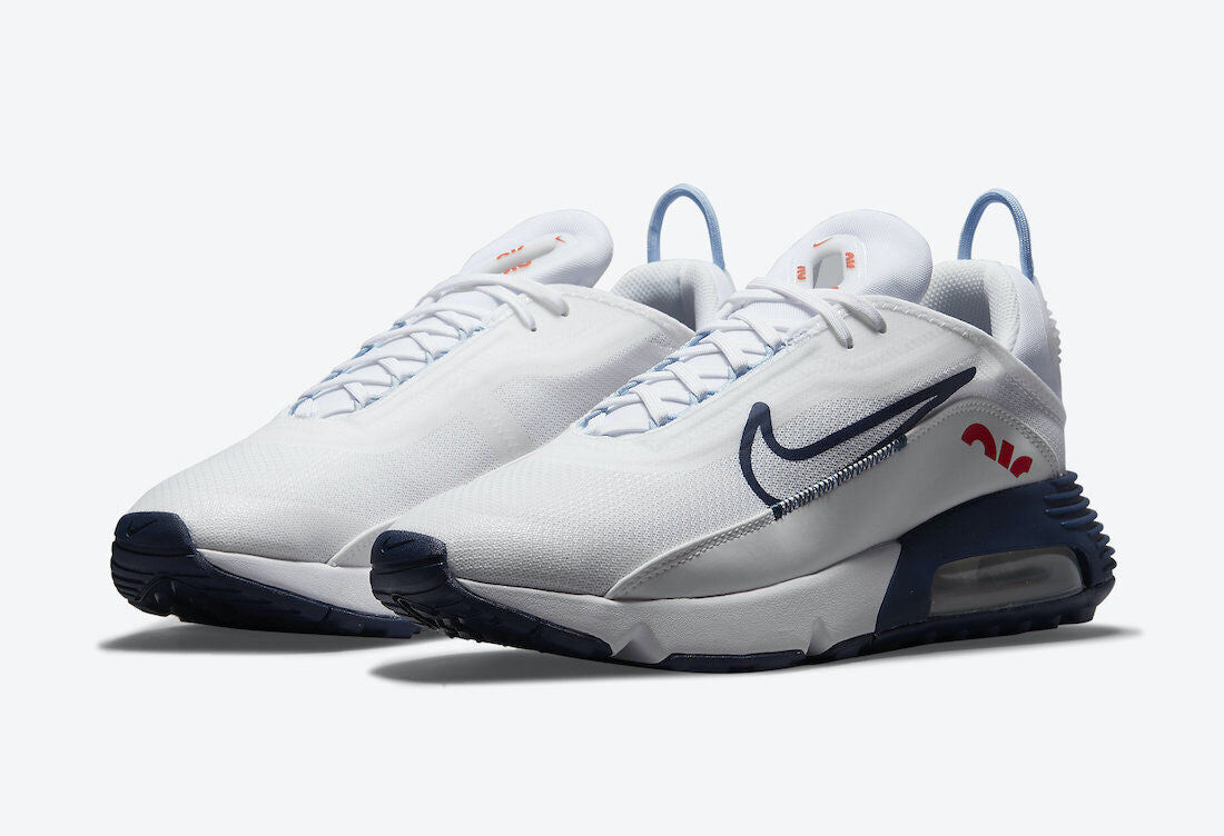 Men's Nike Air Max 2090 DM2823-100 Sneakers White Blue Low Top Running Shoes