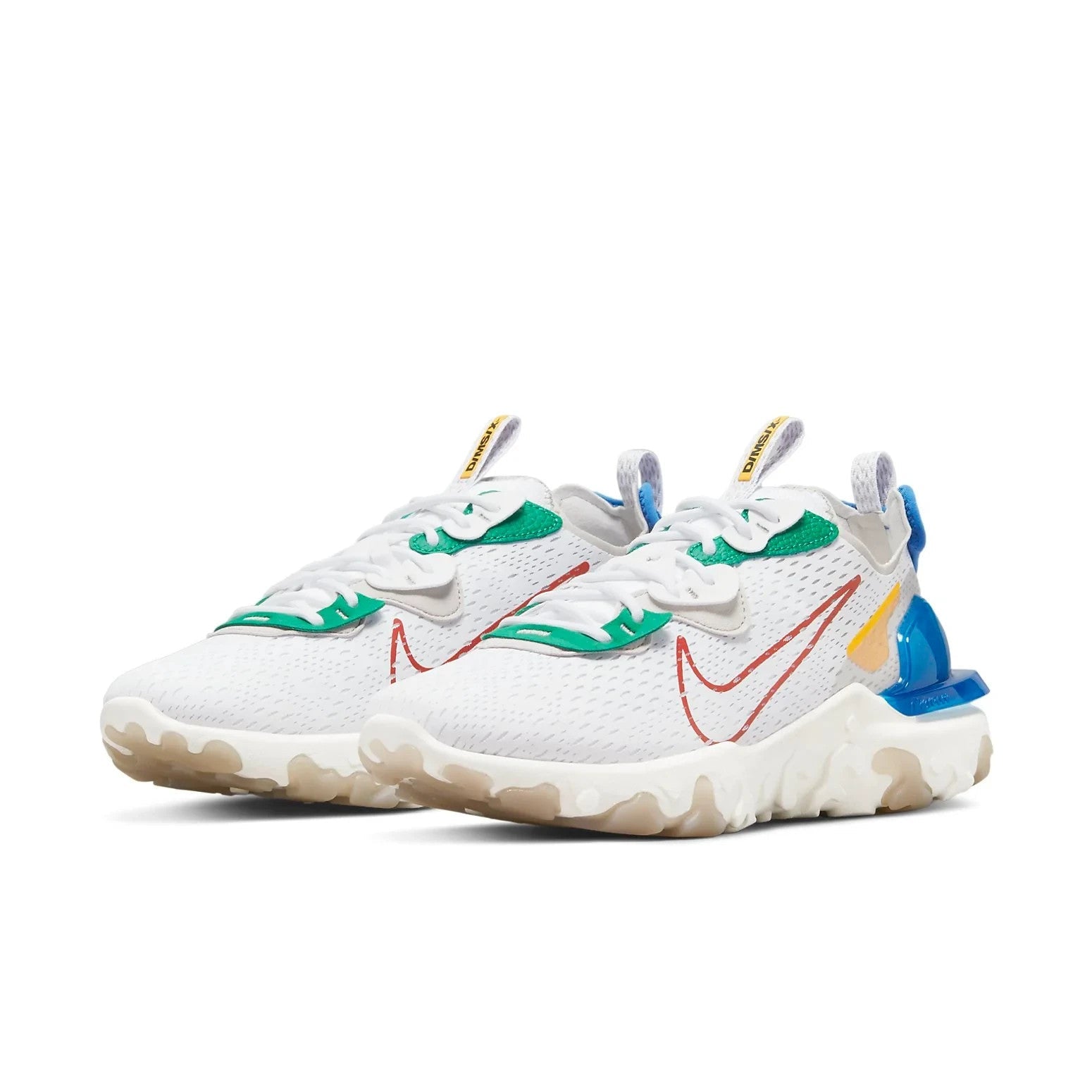 Men's Nike React Vision DV3500-100 Sneakers US 7.5 White Low Top Running Shoes