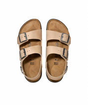 Women's Milano Rugged Oiled Leather Sandal In Tabacco