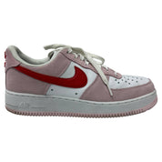 Nike Air Force 1 Low "Valentine's Day Love Letter" Sneakers in Pink Suede