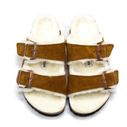 Men's Arizona Shearling Sandals In Mink