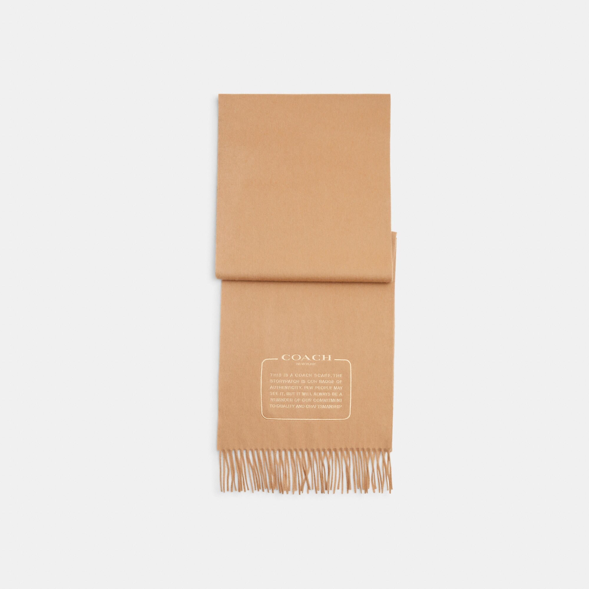 Coach Outlet Embroidered Patch Cashmere Muffler