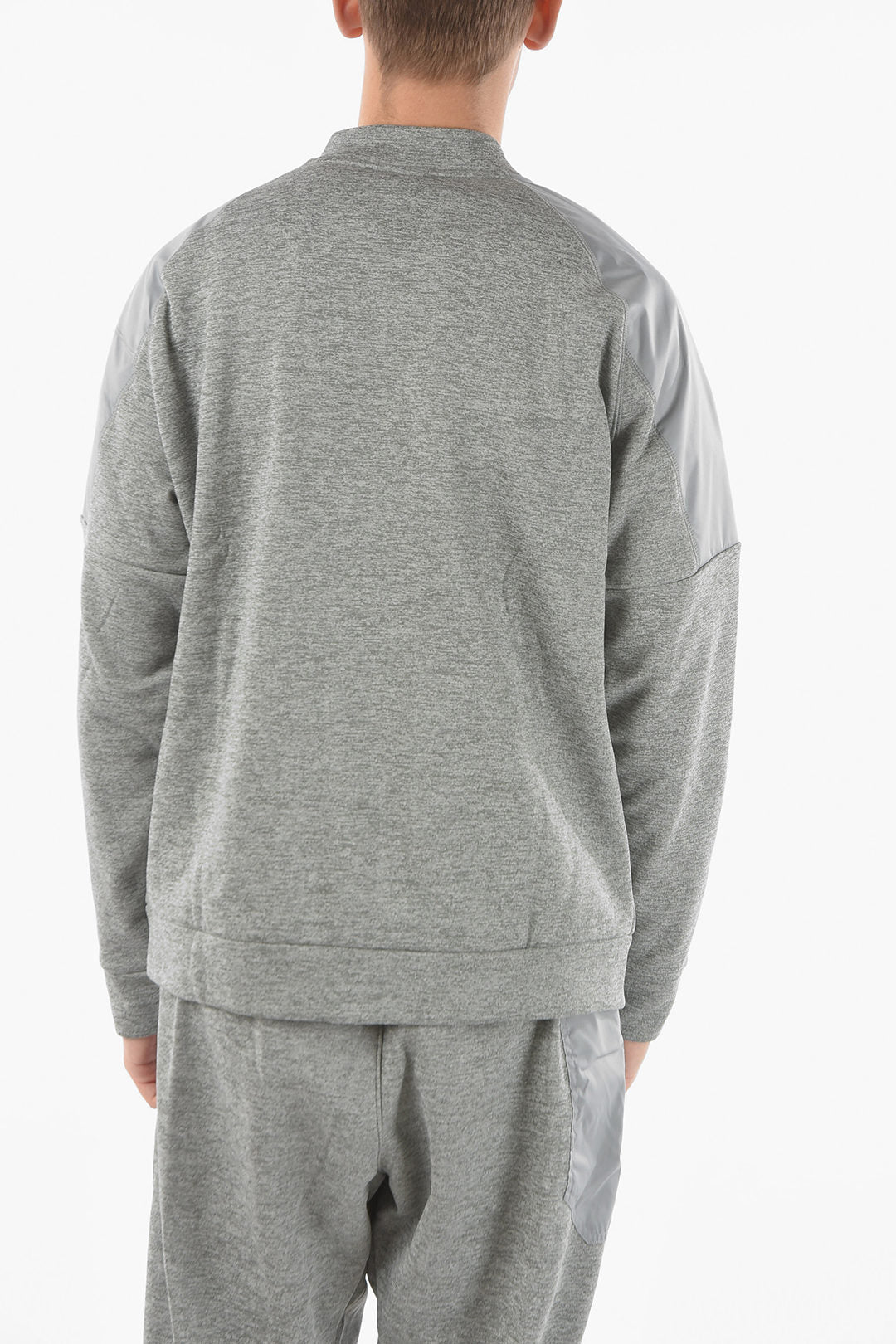 Nike Zip Closure Therma-Fit NOVELTY Sweatshirt with Nylon Inserts