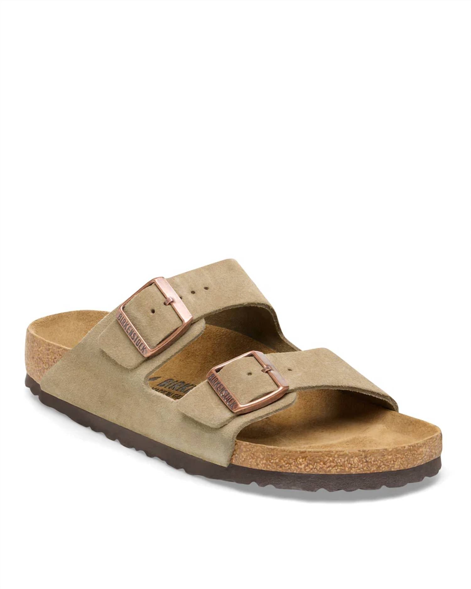 Unisex Arizona Suede Sandal - Regular In Taupe