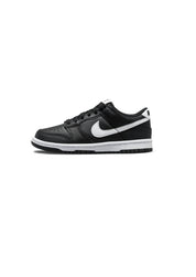 Kids Boy Dunk Low Sneaker Shoes In Black White