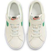 Kid'S Court Legacy Sneaker in White/Green