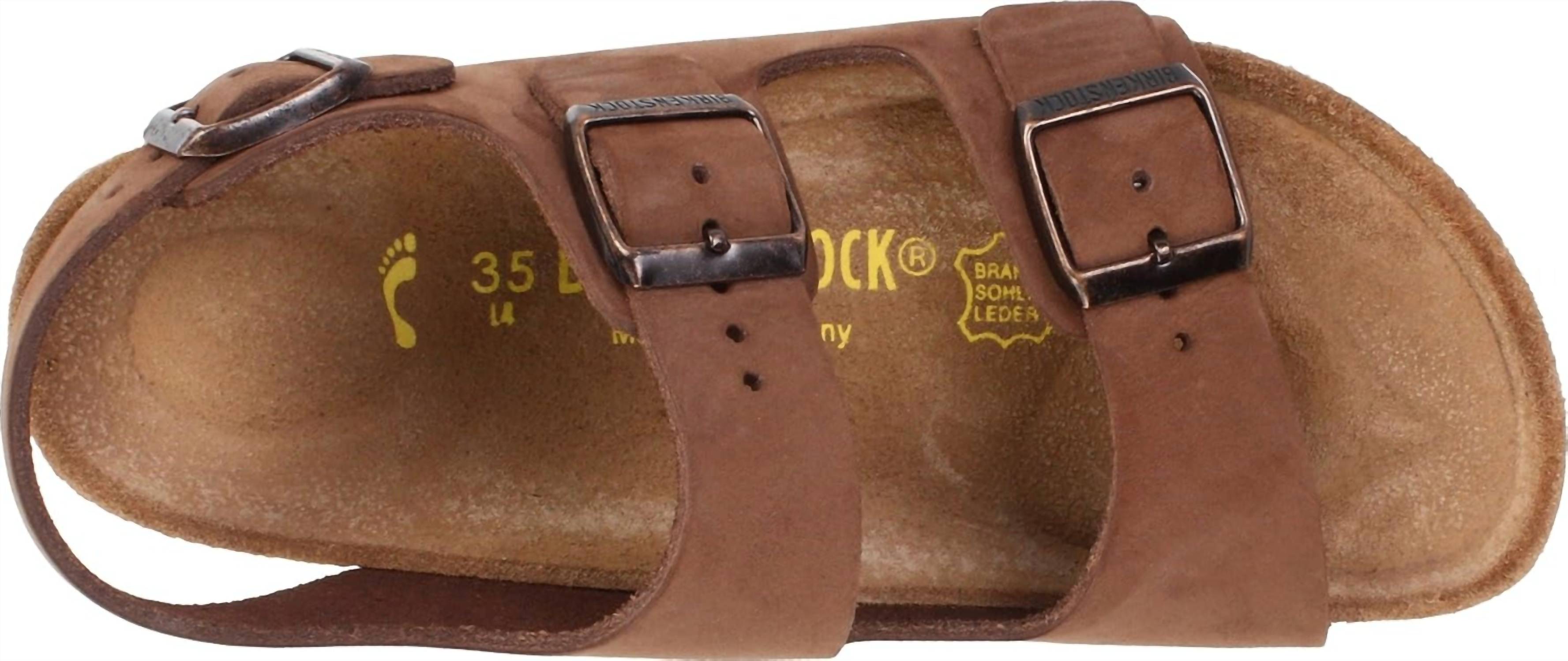 Men's Milano Sandal In Cocoa Nubuck