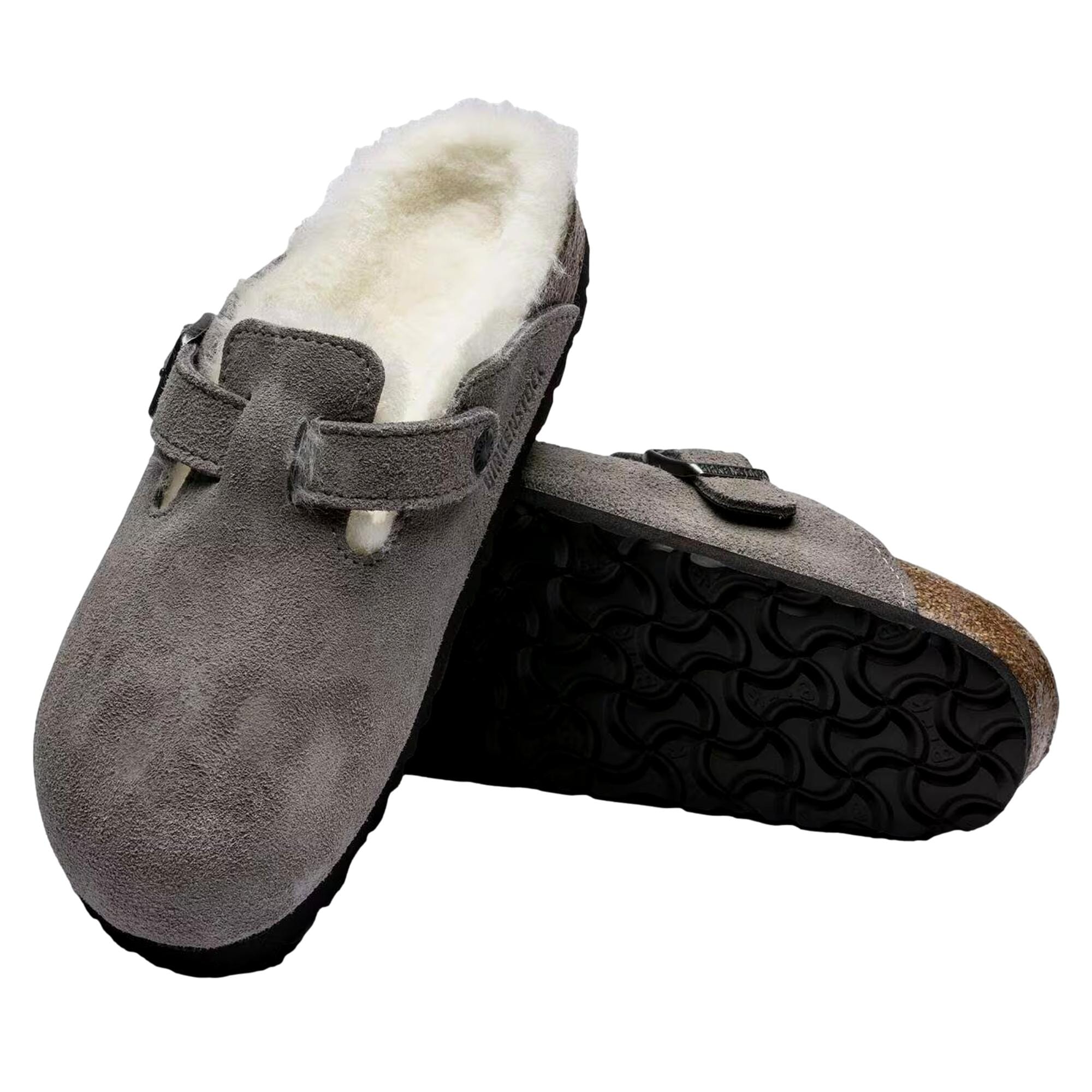 Women's Birkenstock Boston VL / Shearling Stone Coin 1017650