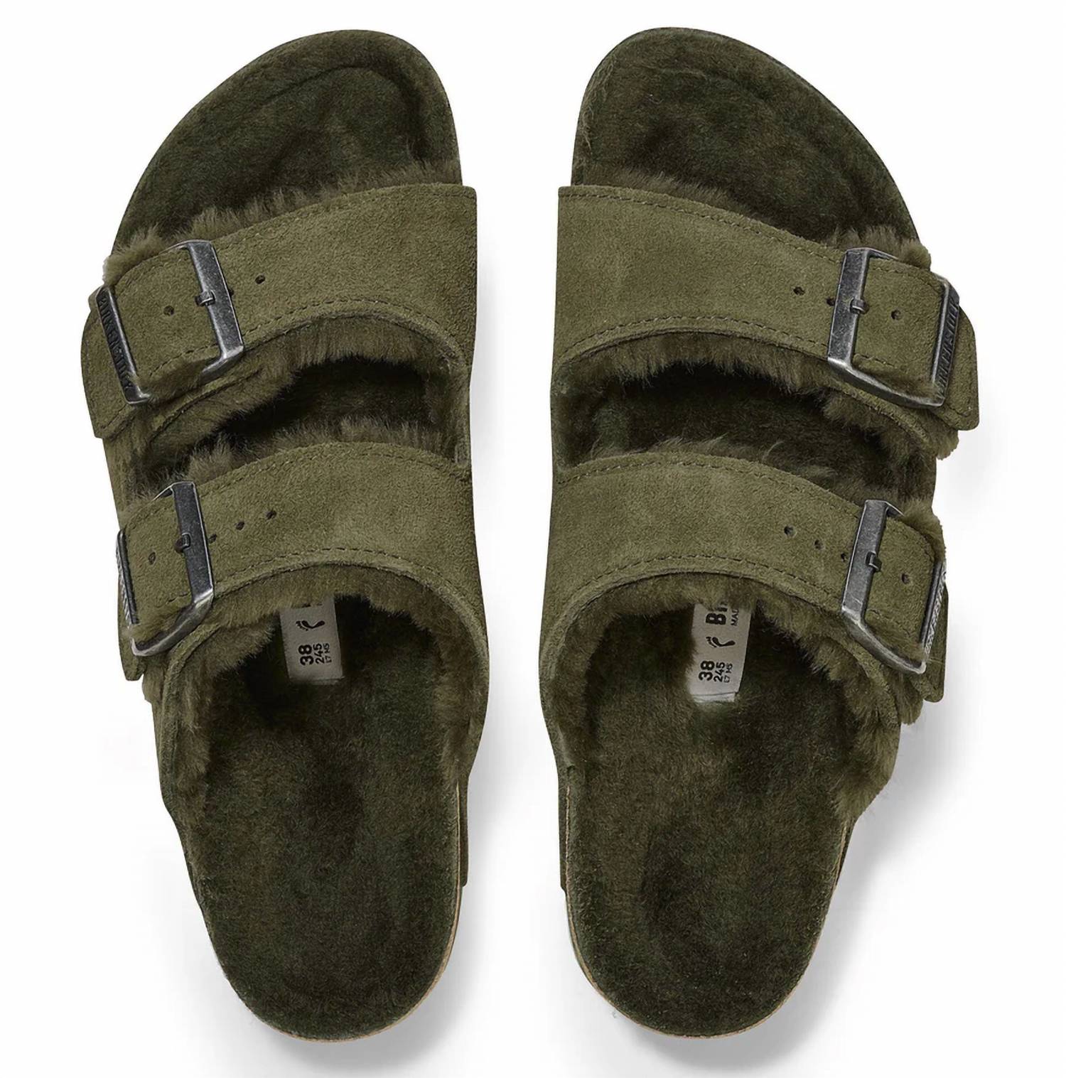 Women's Arizona Shearling Sandal In Thyme