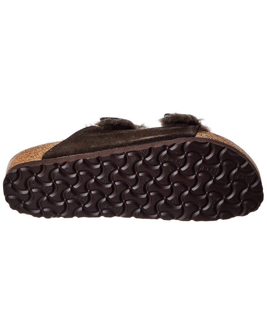 Birkenstock Arizona Shearling Suede Sandal