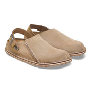 Women's Lutry Suede Clog In Gray Taupe