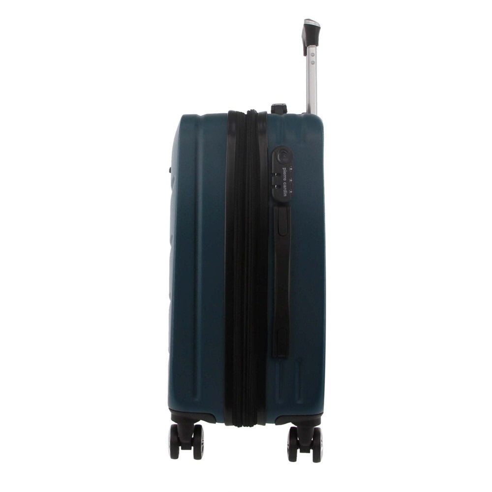 3pc Pierre Cardin Hard-Shell Suitcase Cabin Travel Luggage Set Teal