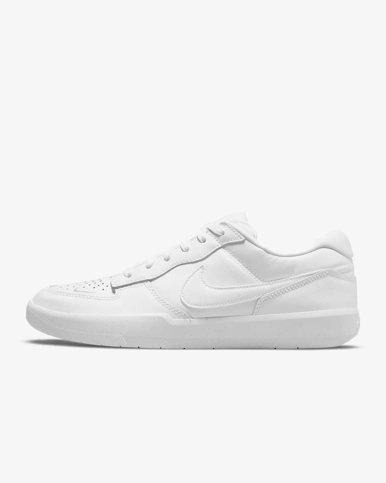 Men's Nike SB Force 58 Premium DH7505-100 Sneaker White Leather Skateboard Shoes