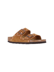 "Arizona Rivet" Sandals – Brown
