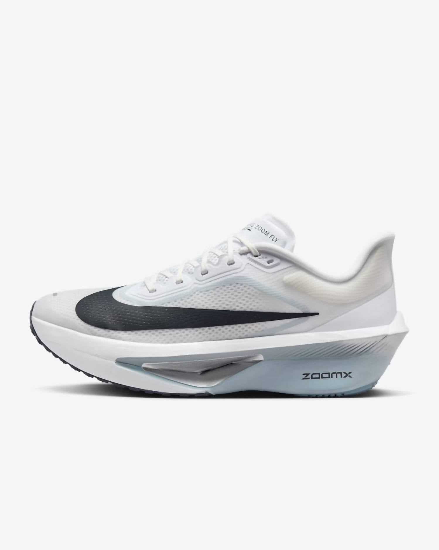 Men's Zoom Fly 6 Shoes In White/gridiron-Pure Platnium