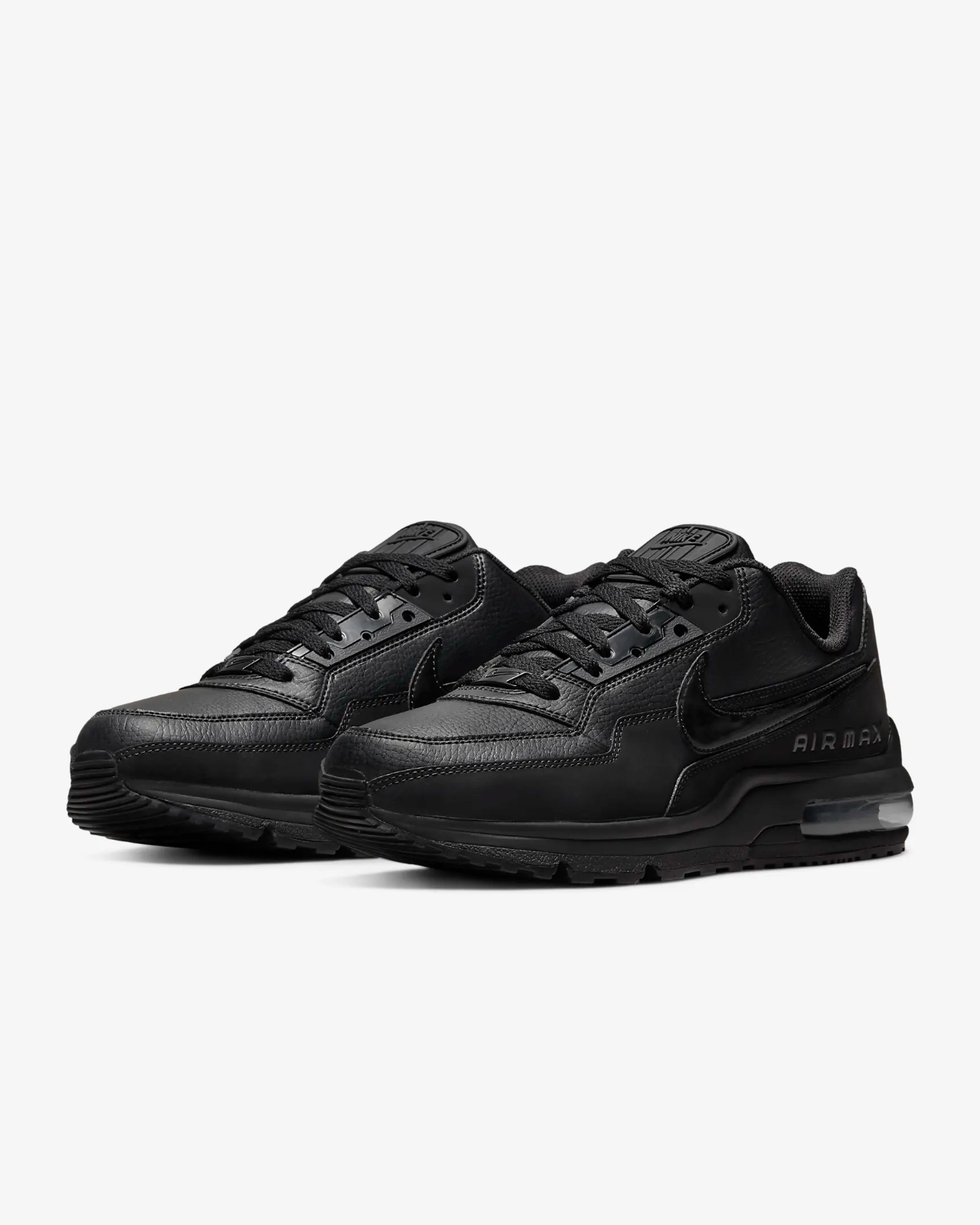 Men's Nike Air Max LTD 3687977-020 Sneakers Black Leather Lifestyle Casual Shoes