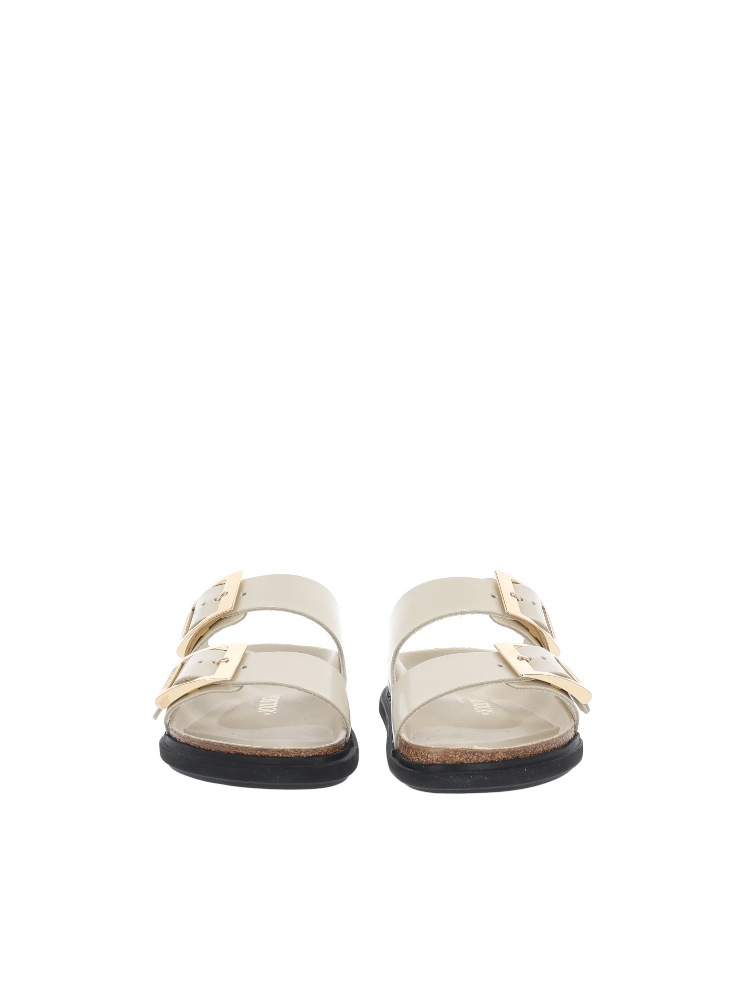 Ecru Arizona Natural Leather Slide Sandal