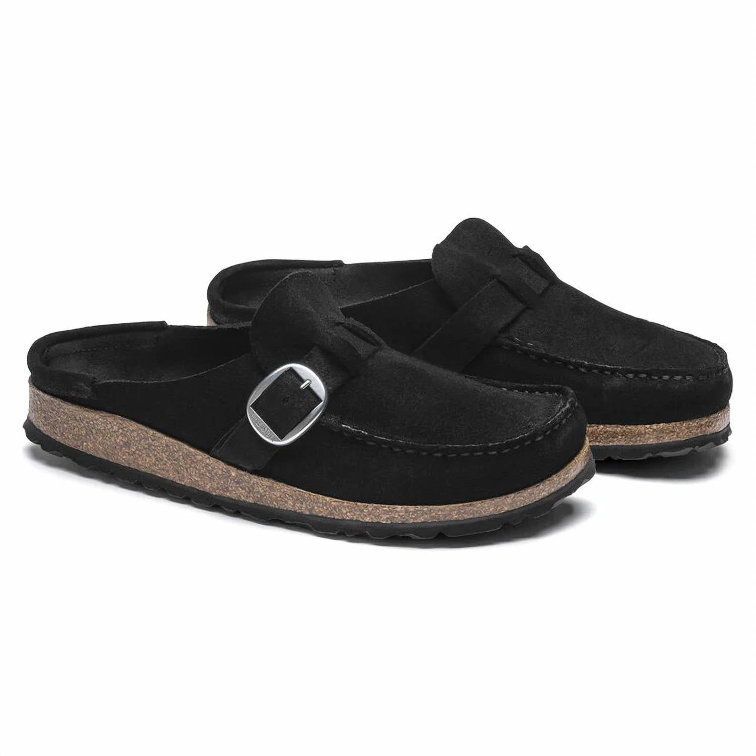 Women's Buckley Clog In Black Suede