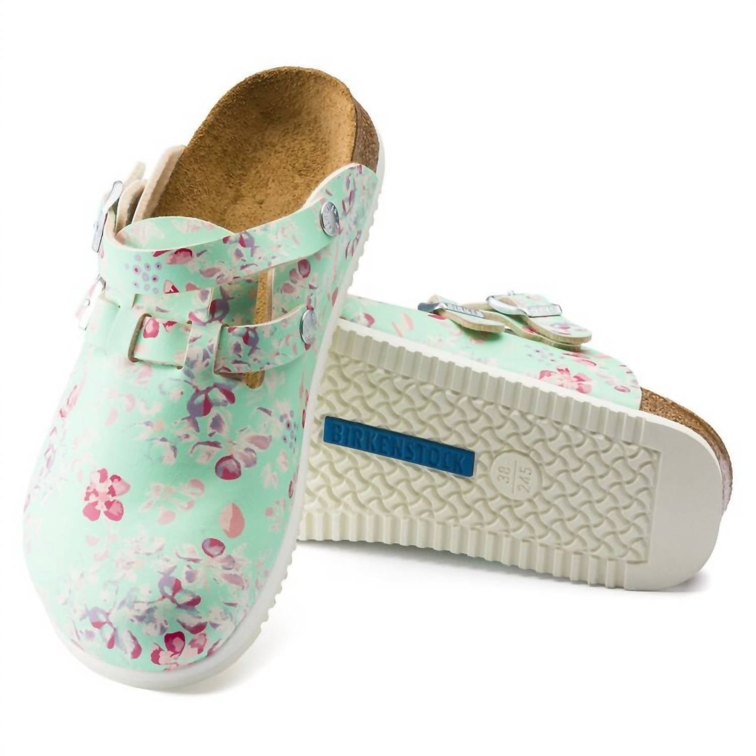 Women's Kay Prof Narrow Clogs In Flower Field Mint