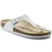 Women's Gizeh Leather Sandals In White