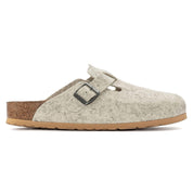 Women's Boston Clog In Eggshell