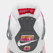 Big Kid's Air Jordan 4 Retro Comic Off White/Anthracite/Neutral Grey/Fire Pink/Light Arctic Pink/Muslin IO2361-100