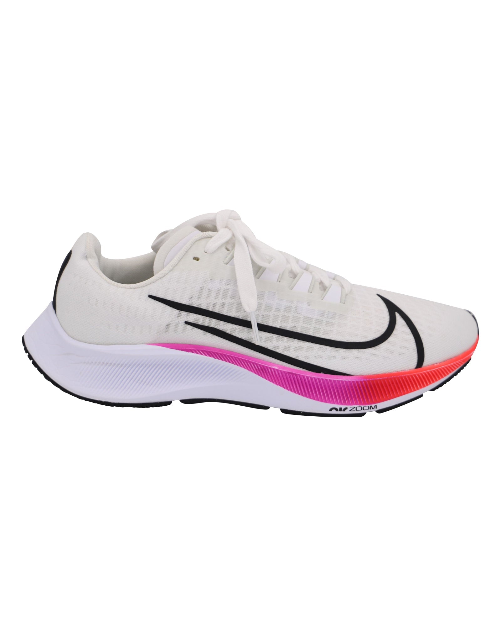 Nike Air Zoom Pegasus 37 Running Shoes in White Polyester