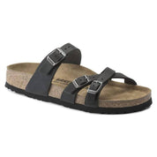 Women's Franca Oiled Leather Sandals In Black