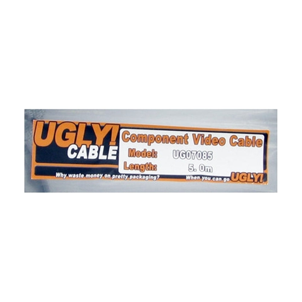 5m Ugly Ultra Premium Component RGB Video Cable 3 RCA OFC Shielded Gold Plated