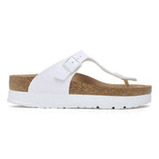 Women Gizeh Platform Vegan Birko-Flor Sandals - Regular/wide In White