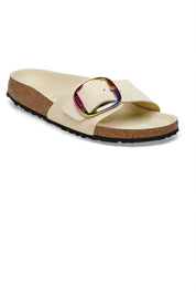 Women's Madrid Big Buckle Narrow Sandal In Ecru