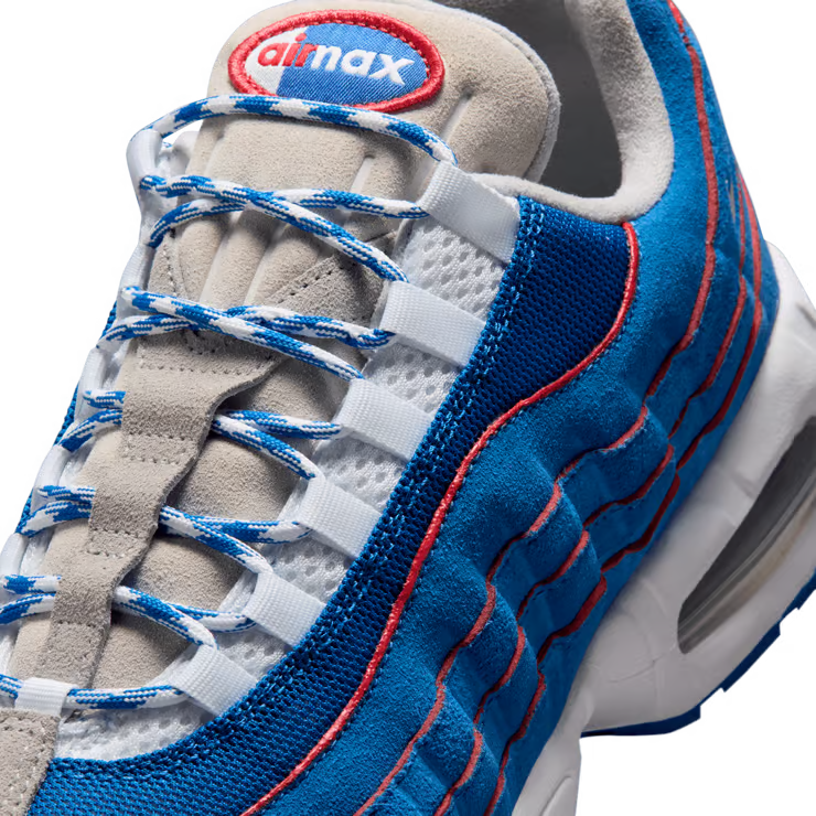 Men's Nike Air Max 95 Big Bubble Lawson Blue Sapphire/White-Light Smoke Grey-Metallic Silver IR1944-400