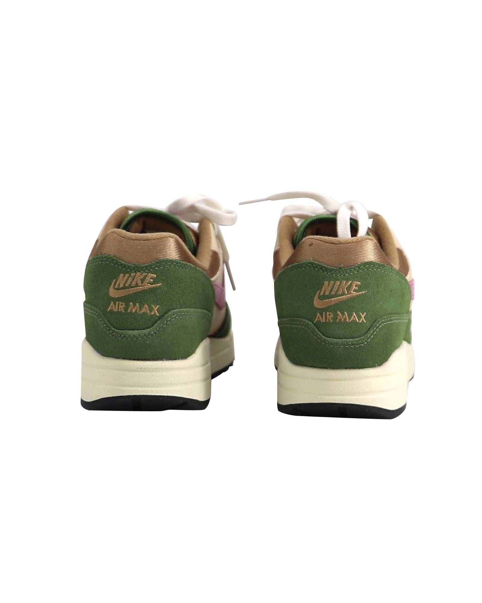 Nike Air Max 1 NH Sneakers in Treeline and Light Bordeaux Suede