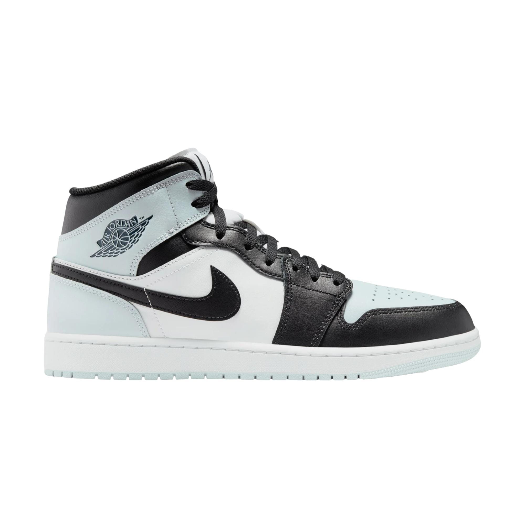 Nike Air Jordan 1 Mid Black / Squadron Blue - Aura - White  DQ8426-002 Men's