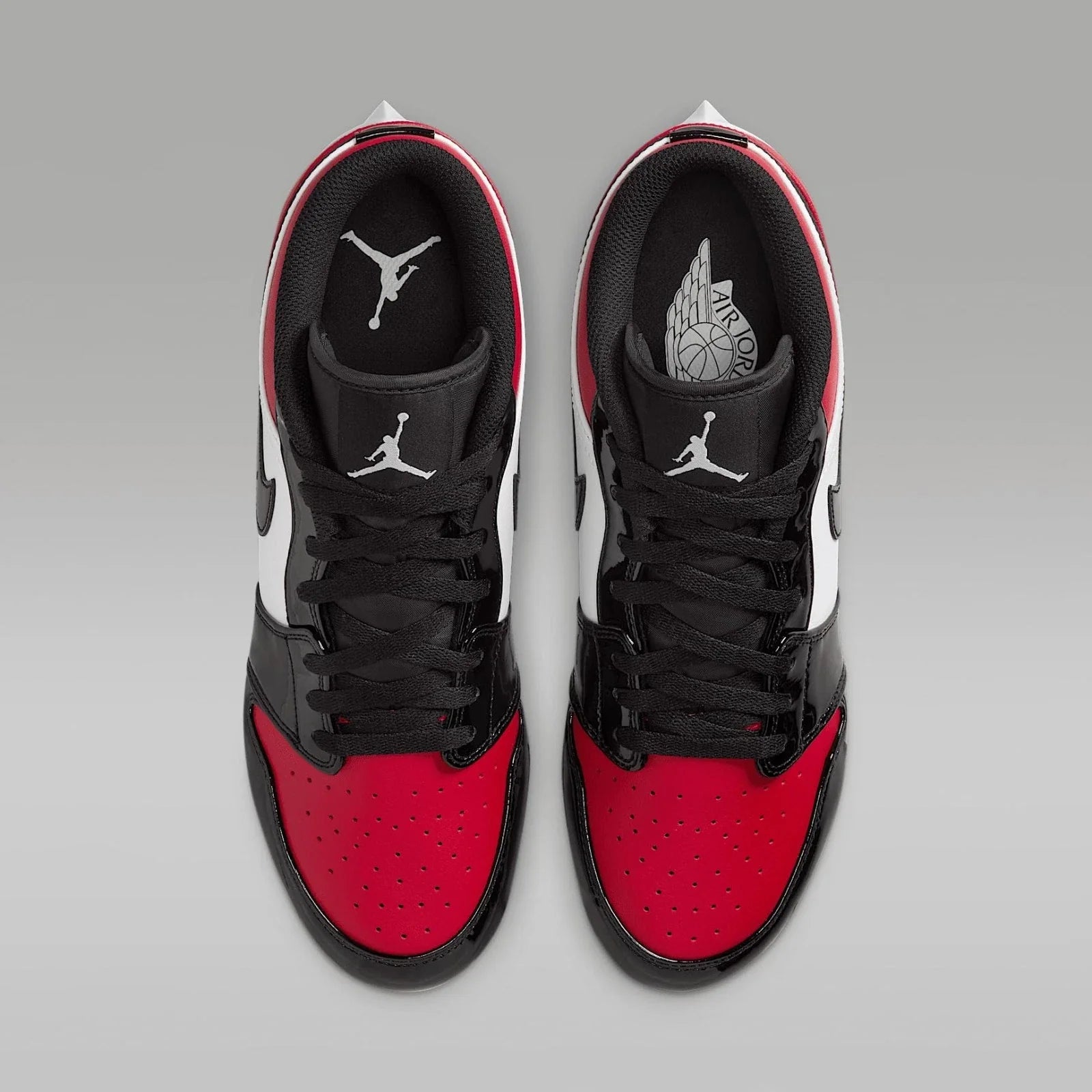 Nike Air Jordan 1 Low FJ6245-601 Men's Red Black Molded Football Cleats MEW1683