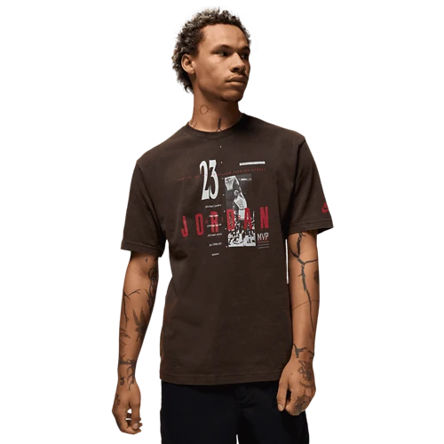 Men's Air Jordan Reissue Graphic T-Shirt - Black/Gym Red/White