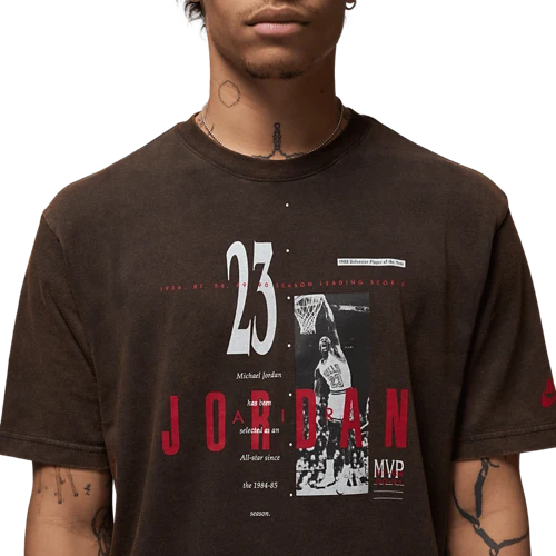 Men's Air Jordan Reissue Graphic T-Shirt - Black/Gym Red/White
