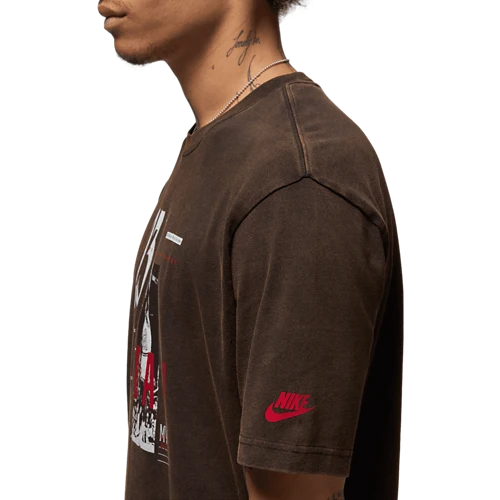 Men's Air Jordan Reissue Graphic T-Shirt - Black/Gym Red/White
