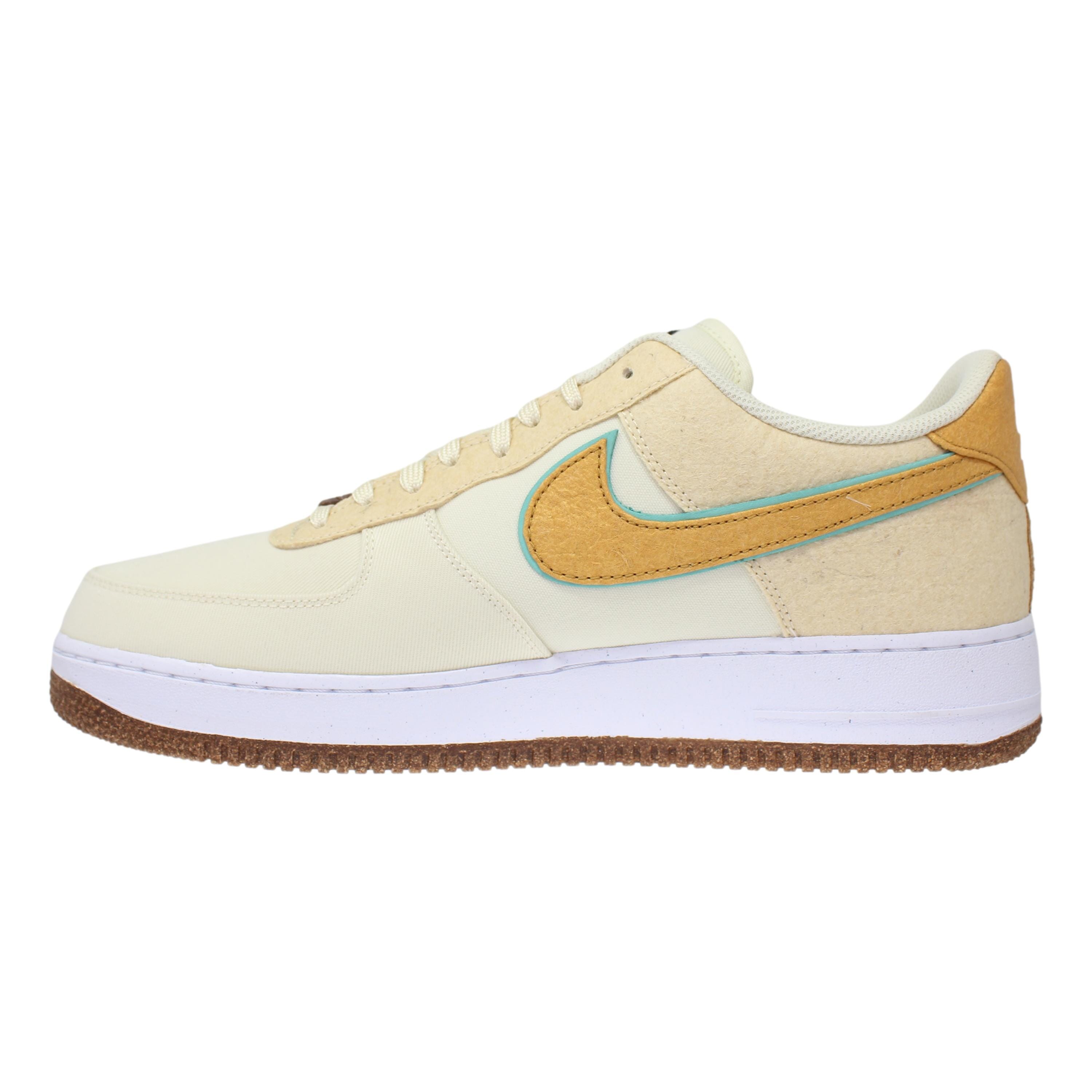 Nike Air Force 1 '07 Premium Coconut Milk/Metallic Gold  CZ1631-100 Men's