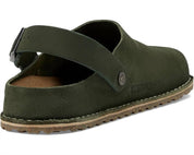 Women's Lutry Suede Clogs In Thyme