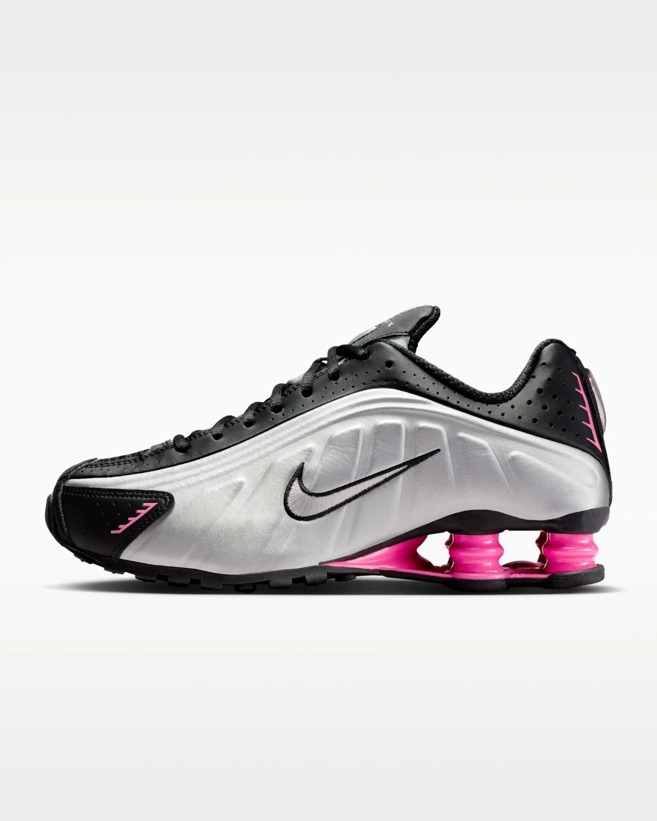 Nike Shox R4 AR3565-012 Sneakers Women's Black Silver Lifestyle Shoes MEW1007