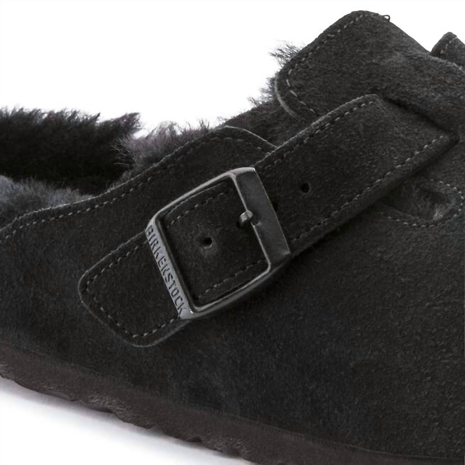 Men's Boston Shearling Clog In Black