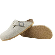 Women's Boston Clog In Eggshell