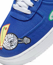 Men's Air Force 1 '07 'patched Up Los Angeles Shoes In Racer Blue/university Blue-White